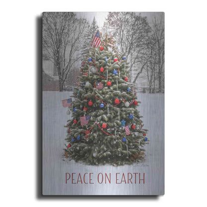 Luxe Metal Art 'Peace on Earth Tree' by Lori Deiter, Metal Wall Art
