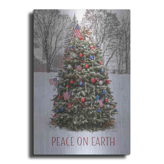 Luxe Metal Art 'Peace on Earth Tree' by Lori Deiter, Metal Wall Art