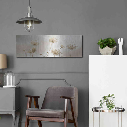Luxe Metal Art 'There is Beauty in Simplicity' by Lori Deiter, Metal Wall Art,36x12