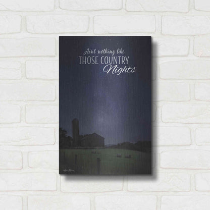 Luxe Metal Art 'Country Nights' by Lori Deiter, Metal Wall Art,12x16