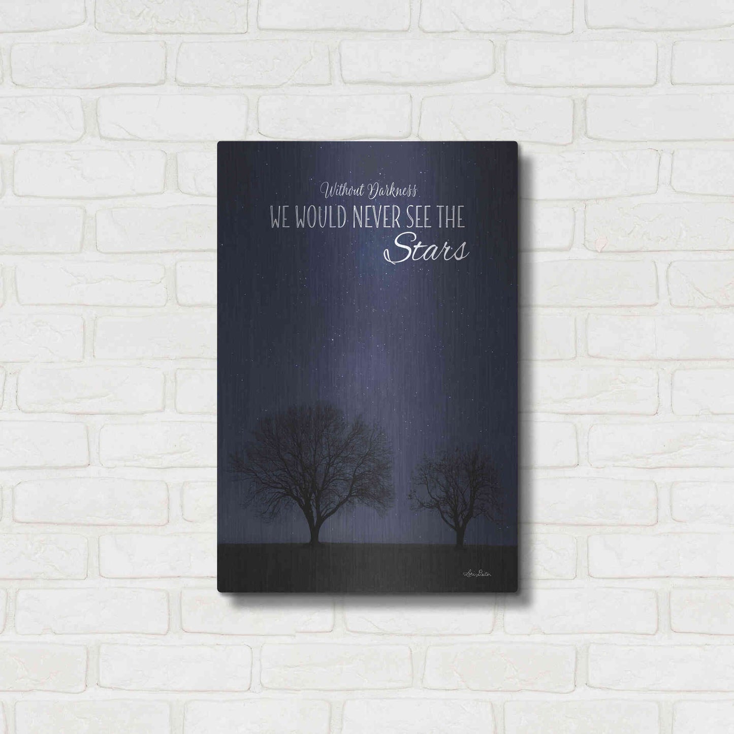 Luxe Metal Art 'See the Stars' by Lori Deiter, Metal Wall Art,16x24