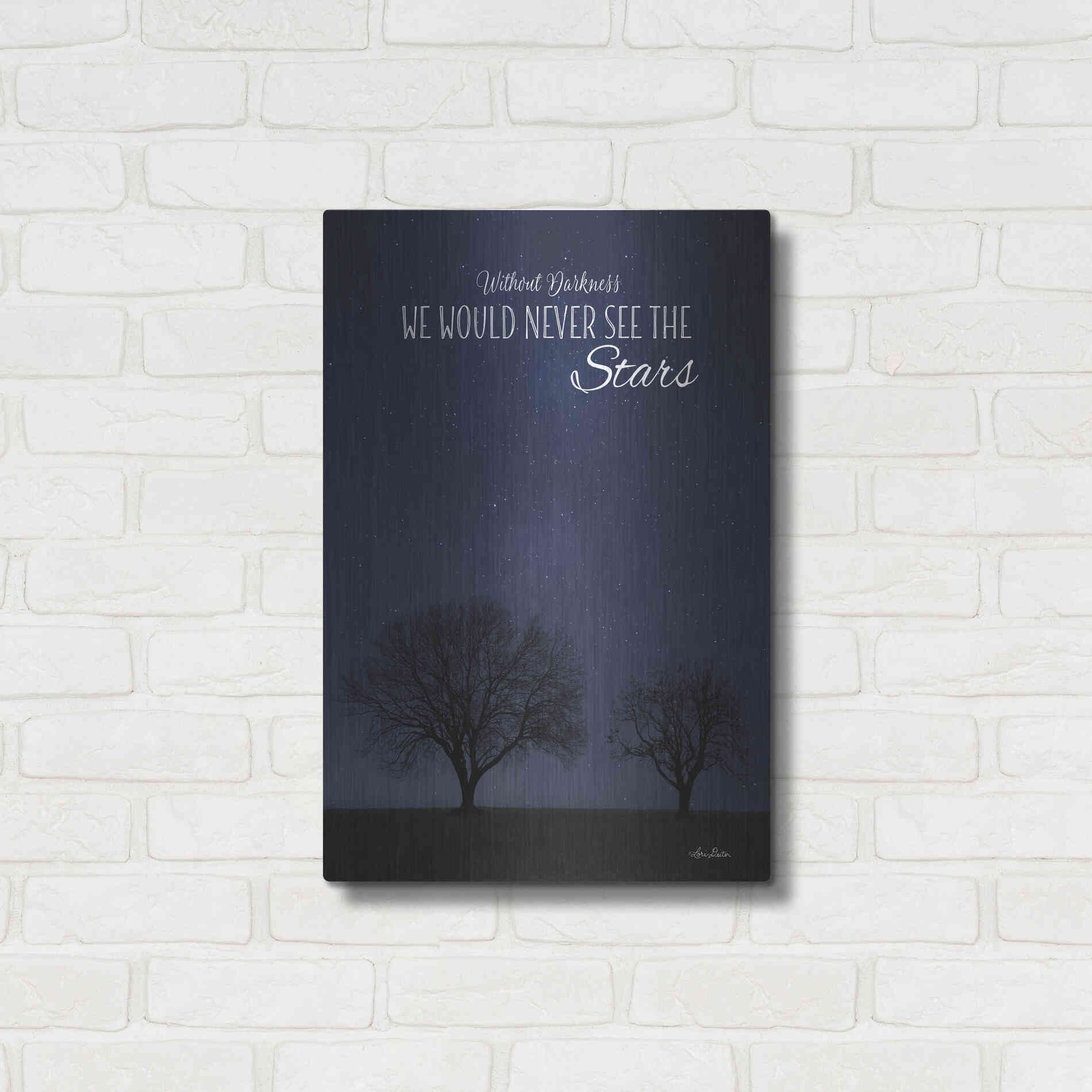 Luxe Metal Art 'See the Stars' by Lori Deiter, Metal Wall Art,16x24