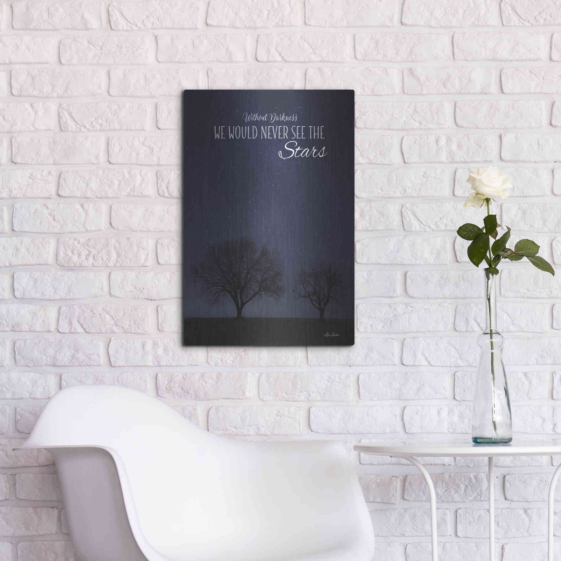 Luxe Metal Art 'See the Stars' by Lori Deiter, Metal Wall Art,16x24