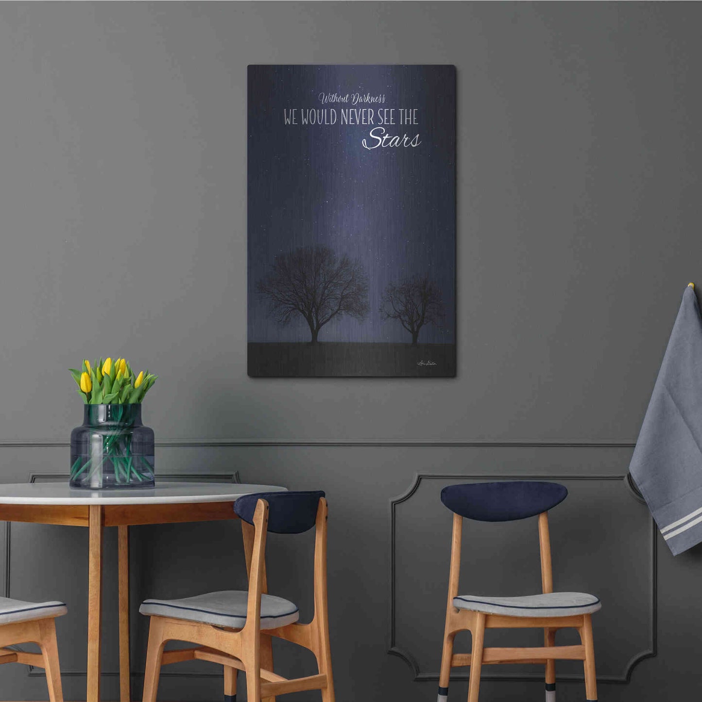 Luxe Metal Art 'See the Stars' by Lori Deiter, Metal Wall Art,24x36