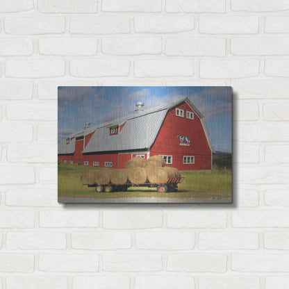 Luxe Metal Art 'Vermont Dairy Farm' by Lori Deiter, Metal Wall Art,24x16