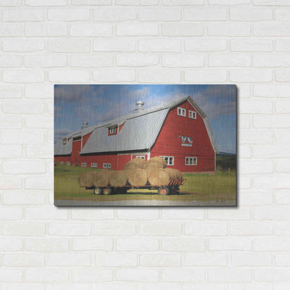 Luxe Metal Art 'Vermont Dairy Farm' by Lori Deiter, Metal Wall Art,36x24