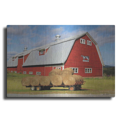 Luxe Metal Art 'Vermont Dairy Farm' by Lori Deiter, Metal Wall Art