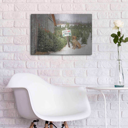 Luxe Metal Art 'U-Cut Trees' by Lori Deiter, Metal Wall Art,24x16