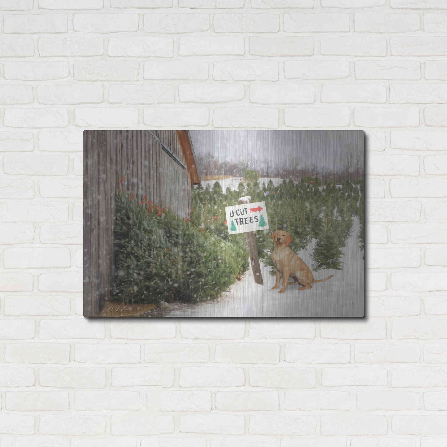 Luxe Metal Art 'U-Cut Trees' by Lori Deiter, Metal Wall Art,36x24