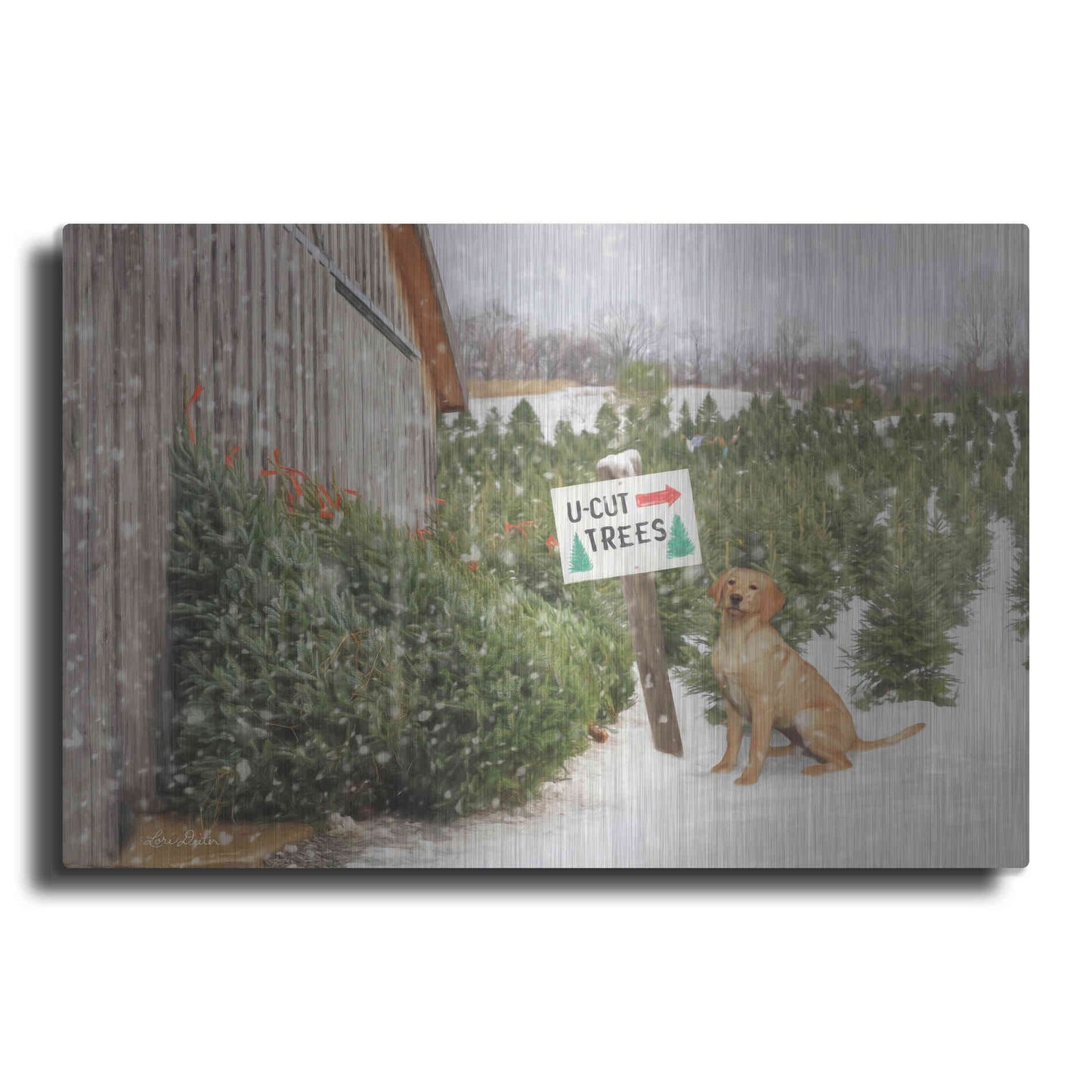 Luxe Metal Art 'U-Cut Trees' by Lori Deiter, Metal Wall Art