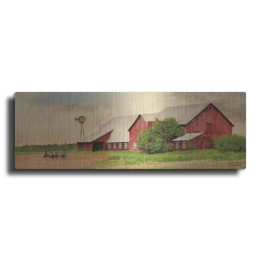 Luxe Metal Art 'Brownsville Farm' by Lori Deiter, Metal Wall Art