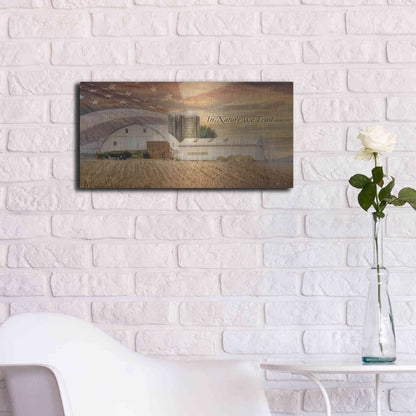 Luxe Metal Art 'In Nature We Trust' by Lori Deiter, Metal Wall Art,24x12