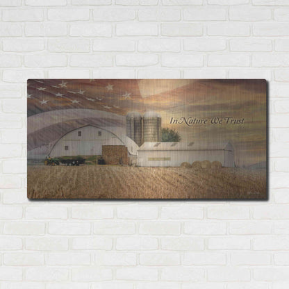 Luxe Metal Art 'In Nature We Trust' by Lori Deiter, Metal Wall Art,48x24