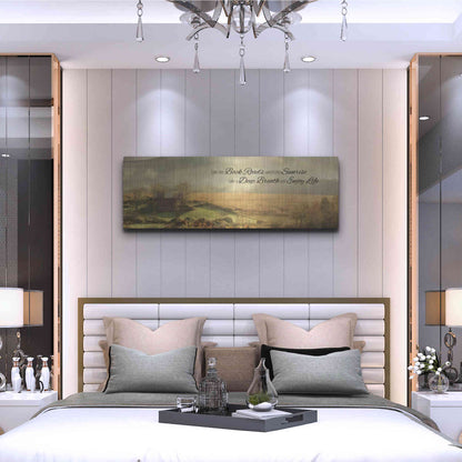 Luxe Metal Art 'Enjoy Life' by Lori Deiter, Metal Wall Art,48x16