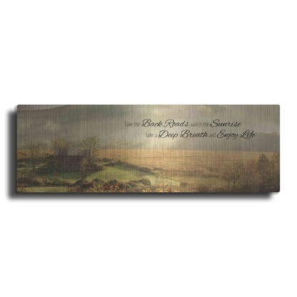 Luxe Metal Art 'Enjoy Life' by Lori Deiter, Metal Wall Art