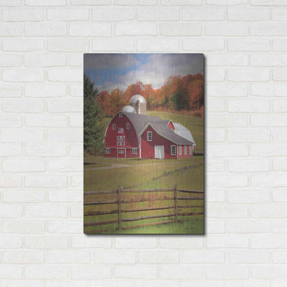 Luxe Metal Art 'One Flag, One Land' by Lori Deiter, Metal Wall Art,24x36