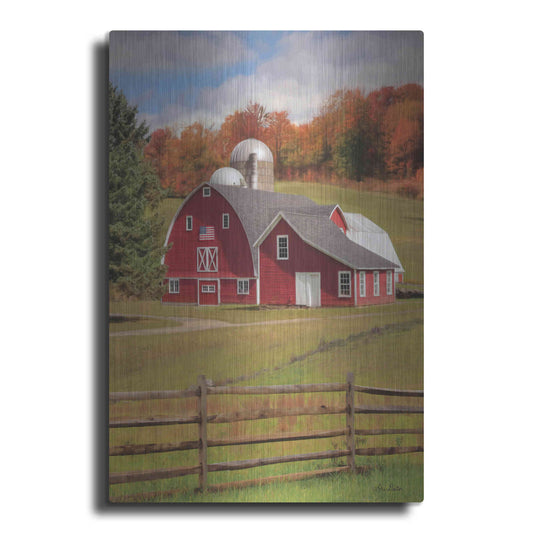 Luxe Metal Art 'One Flag, One Land' by Lori Deiter, Metal Wall Art