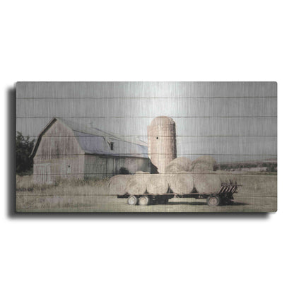 Luxe Metal Art 'Wagon of Hay' by Lori Deiter, Metal Wall Art
