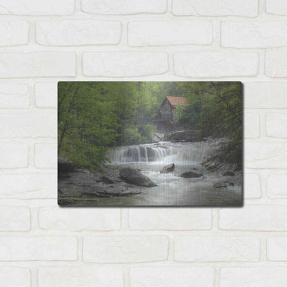 Luxe Metal Art 'Glade Creek Grist Mill' by Lori Deiter, Metal Wall Art,16x12