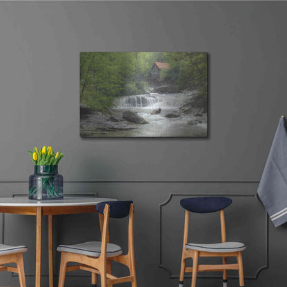 Luxe Metal Art 'Glade Creek Grist Mill' by Lori Deiter, Metal Wall Art,36x24