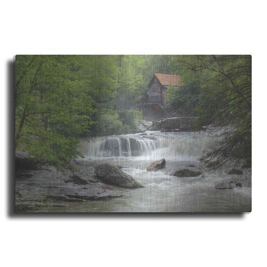 Luxe Metal Art 'Glade Creek Grist Mill' by Lori Deiter, Metal Wall Art