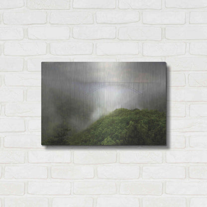 Luxe Metal Art 'New River Gorge Bridge' by Lori Deiter, Metal Wall Art,24x16