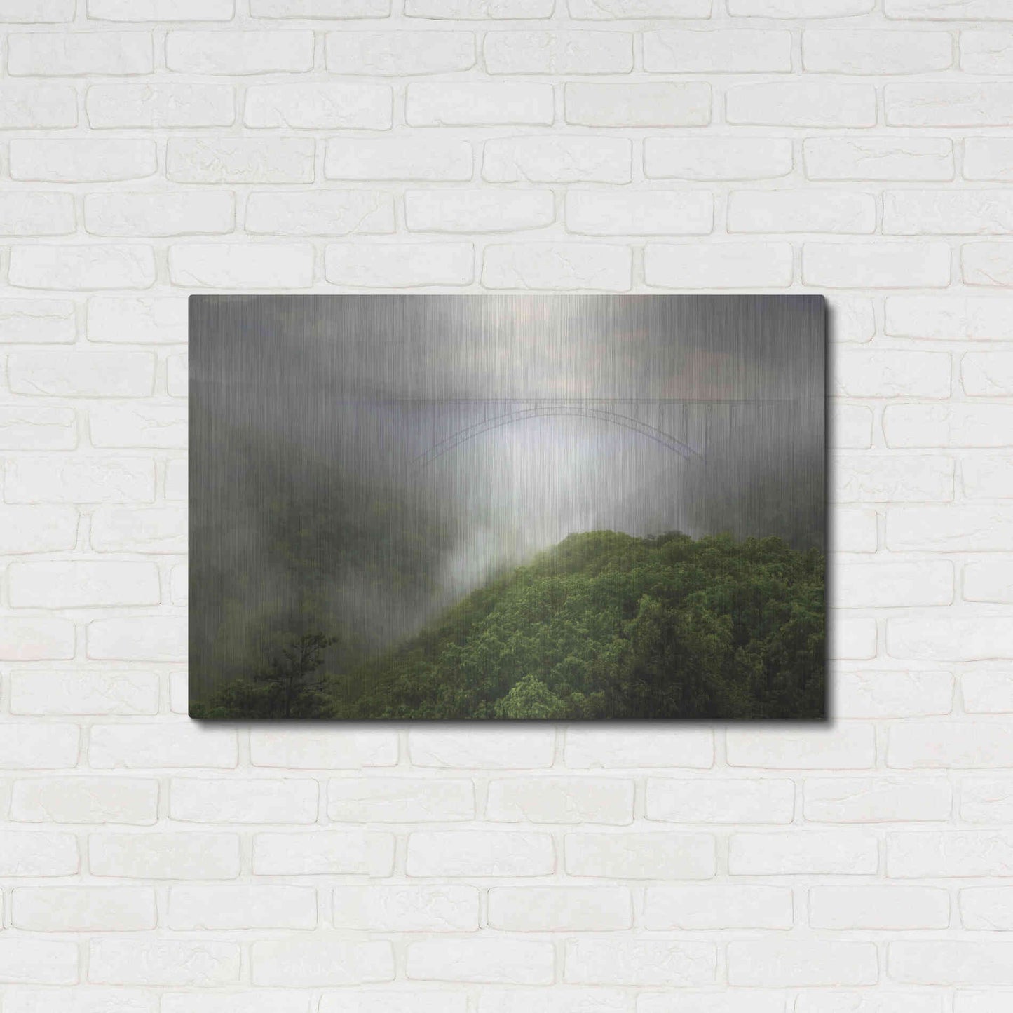 Luxe Metal Art 'New River Gorge Bridge' by Lori Deiter, Metal Wall Art,36x24