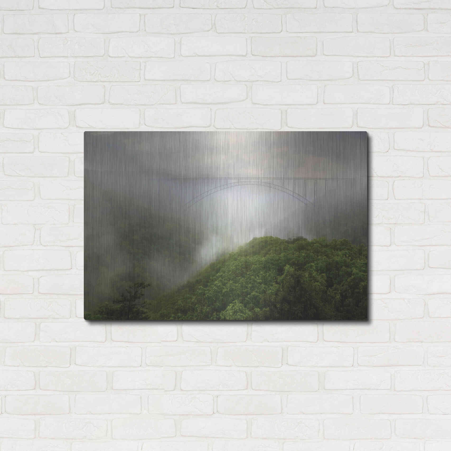 Luxe Metal Art 'New River Gorge Bridge' by Lori Deiter, Metal Wall Art,36x24