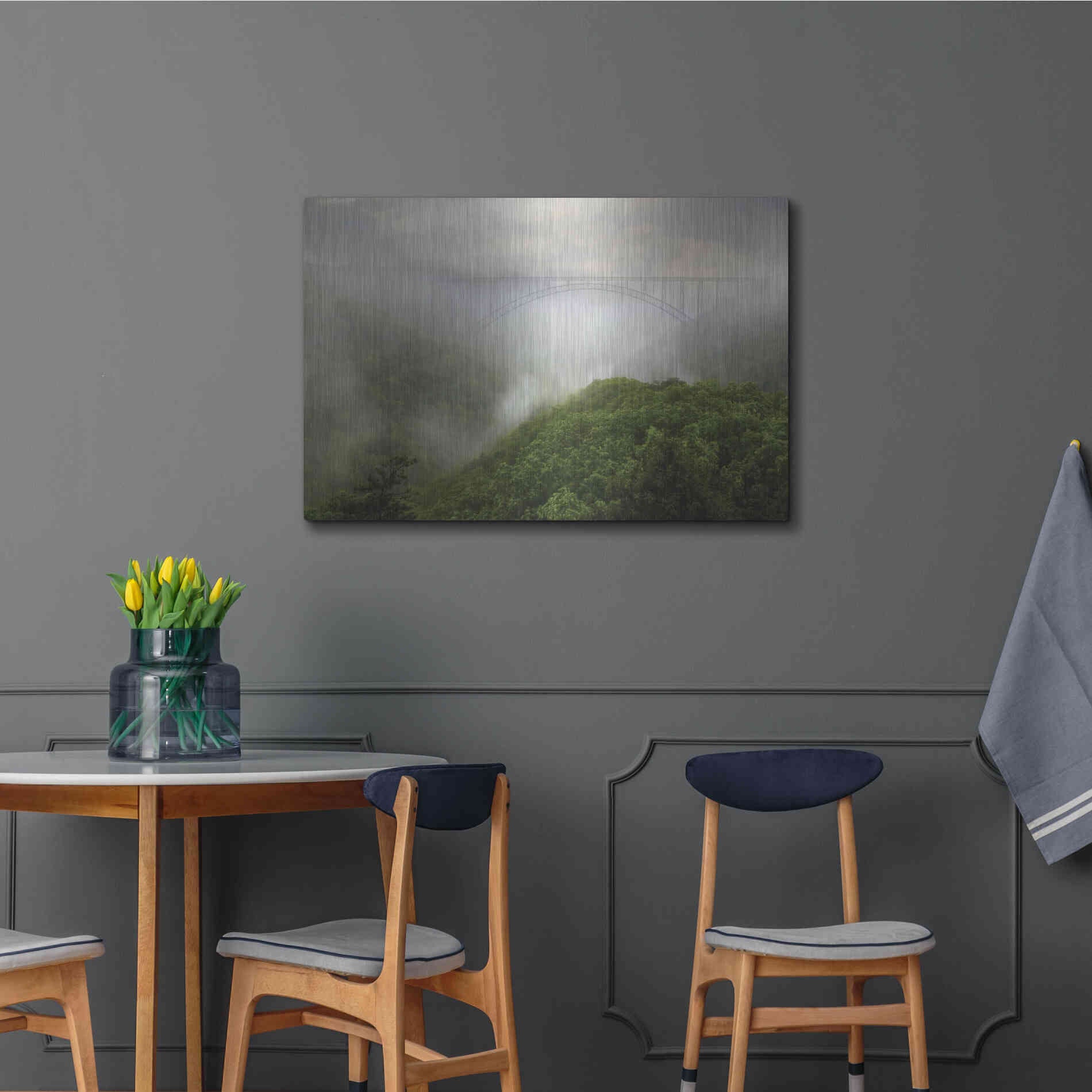 Luxe Metal Art 'New River Gorge Bridge' by Lori Deiter, Metal Wall Art,36x24