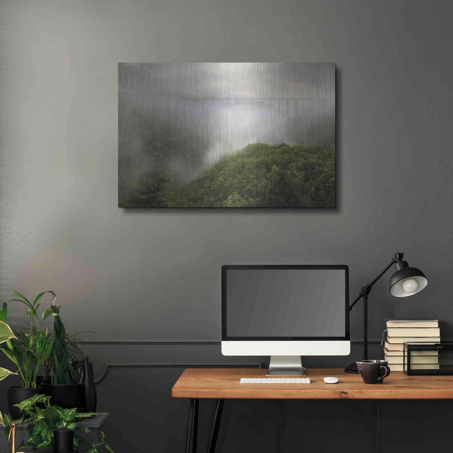 Luxe Metal Art 'New River Gorge Bridge' by Lori Deiter, Metal Wall Art,36x24