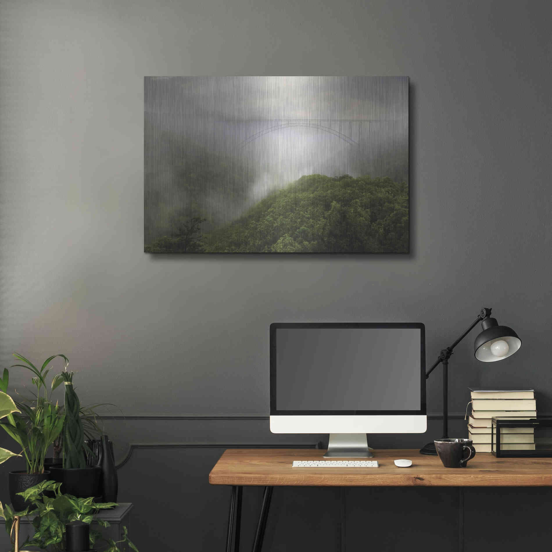 Luxe Metal Art 'New River Gorge Bridge' by Lori Deiter, Metal Wall Art,36x24