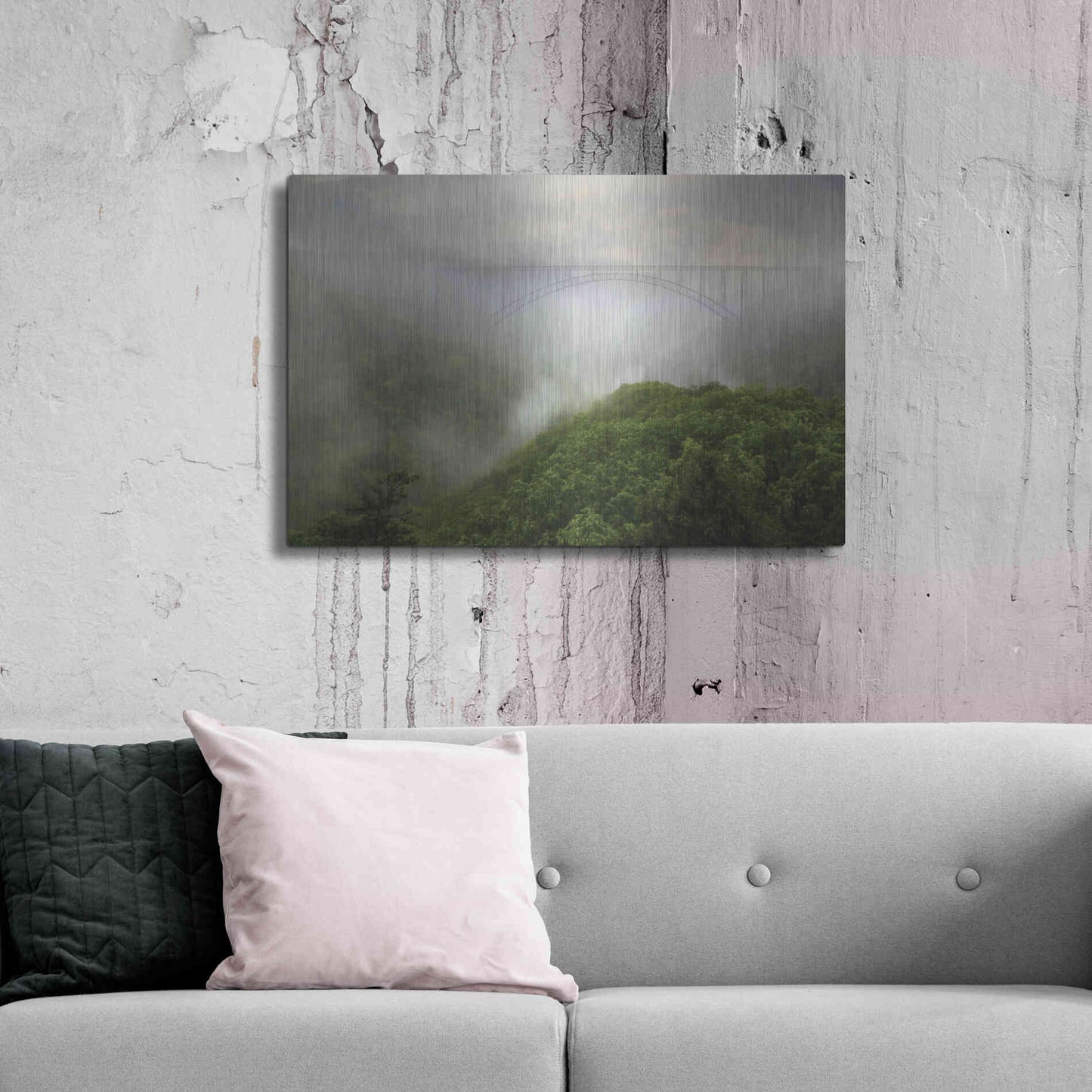 Luxe Metal Art 'New River Gorge Bridge' by Lori Deiter, Metal Wall Art,36x24