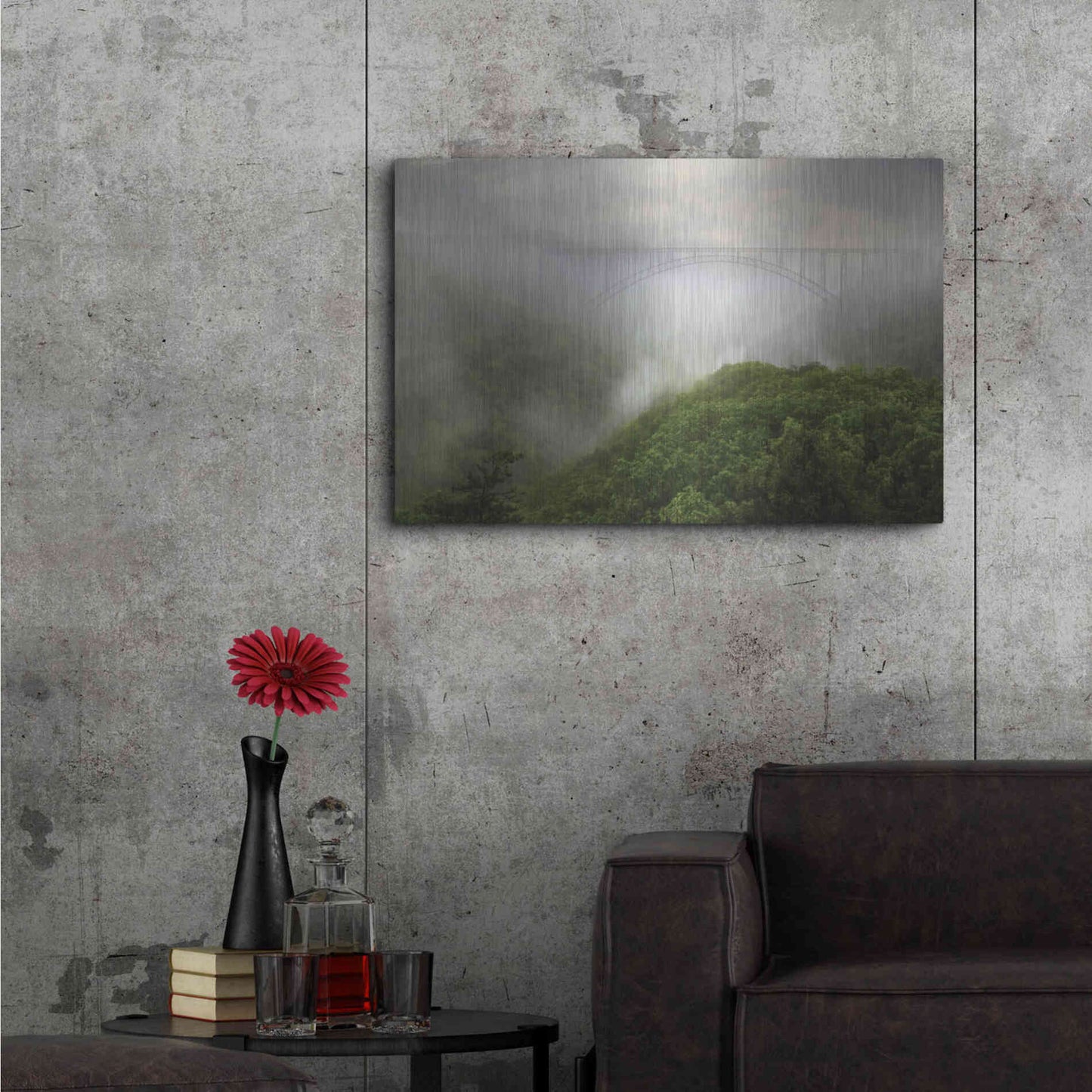 Luxe Metal Art 'New River Gorge Bridge' by Lori Deiter, Metal Wall Art,36x24