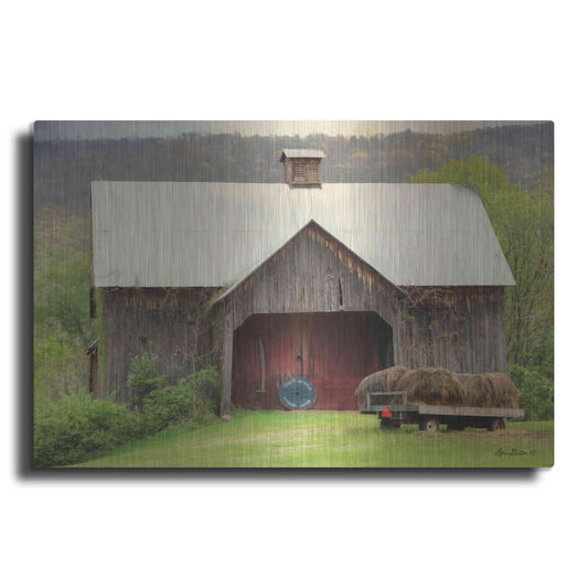 Luxe Metal Art 'Old Hay' by Lori Deiter, Metal Wall Art