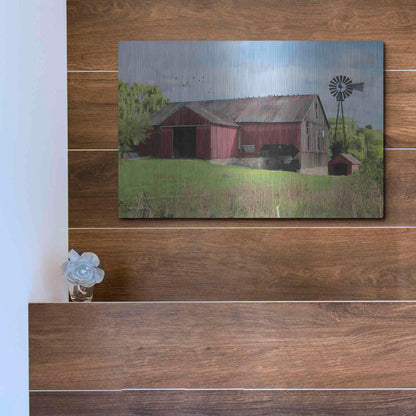 Luxe Metal Art 'Summer in Pennsylvania' by Lori Deiter, Metal Wall Art,16x12