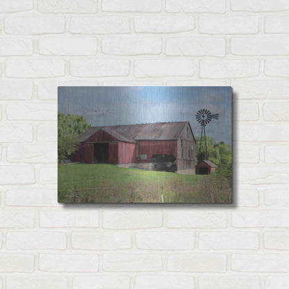 Luxe Metal Art 'Summer in Pennsylvania' by Lori Deiter, Metal Wall Art,24x16