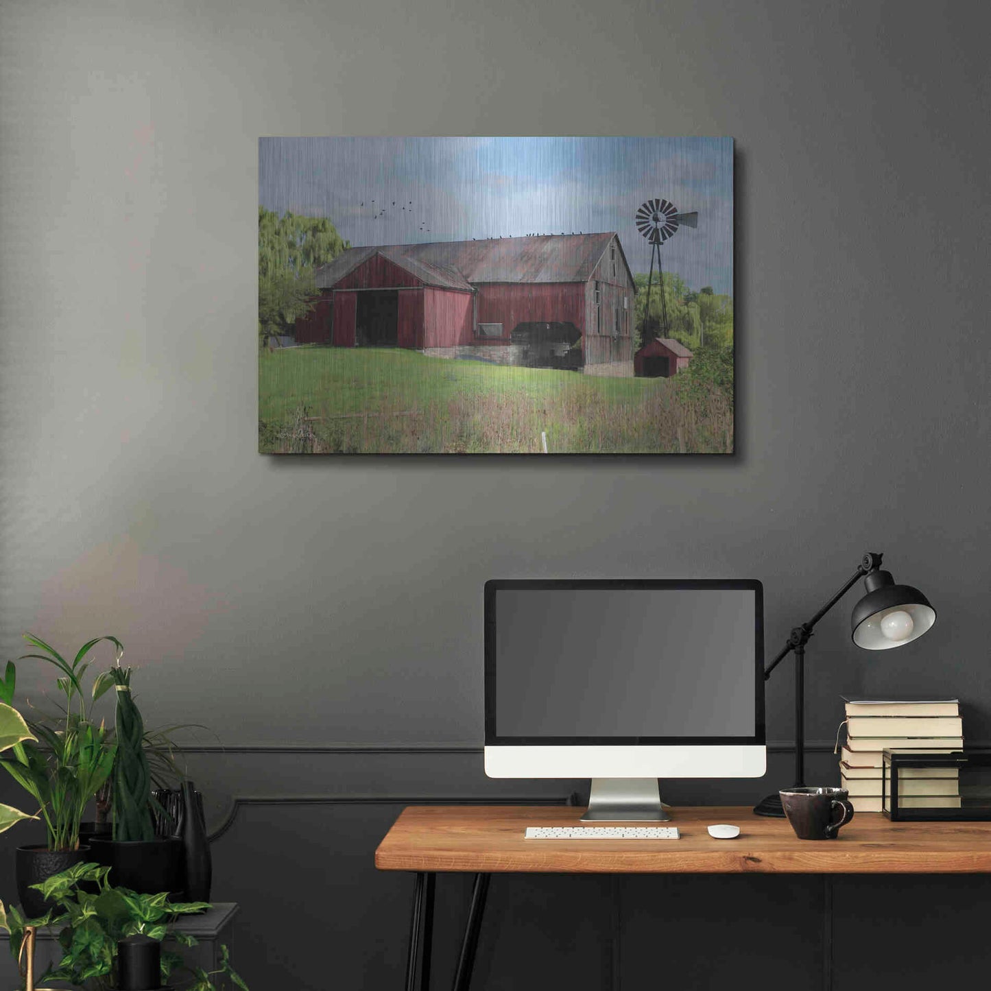 Luxe Metal Art 'Summer in Pennsylvania' by Lori Deiter, Metal Wall Art,36x24