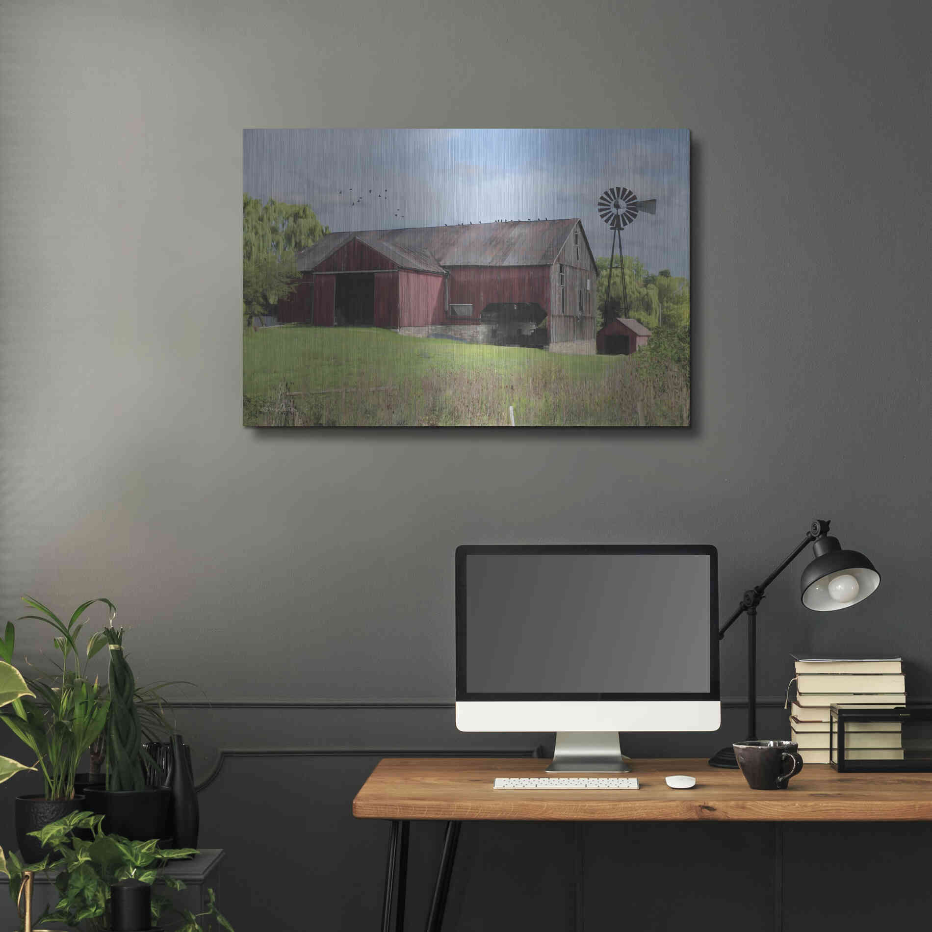 Luxe Metal Art 'Summer in Pennsylvania' by Lori Deiter, Metal Wall Art,36x24