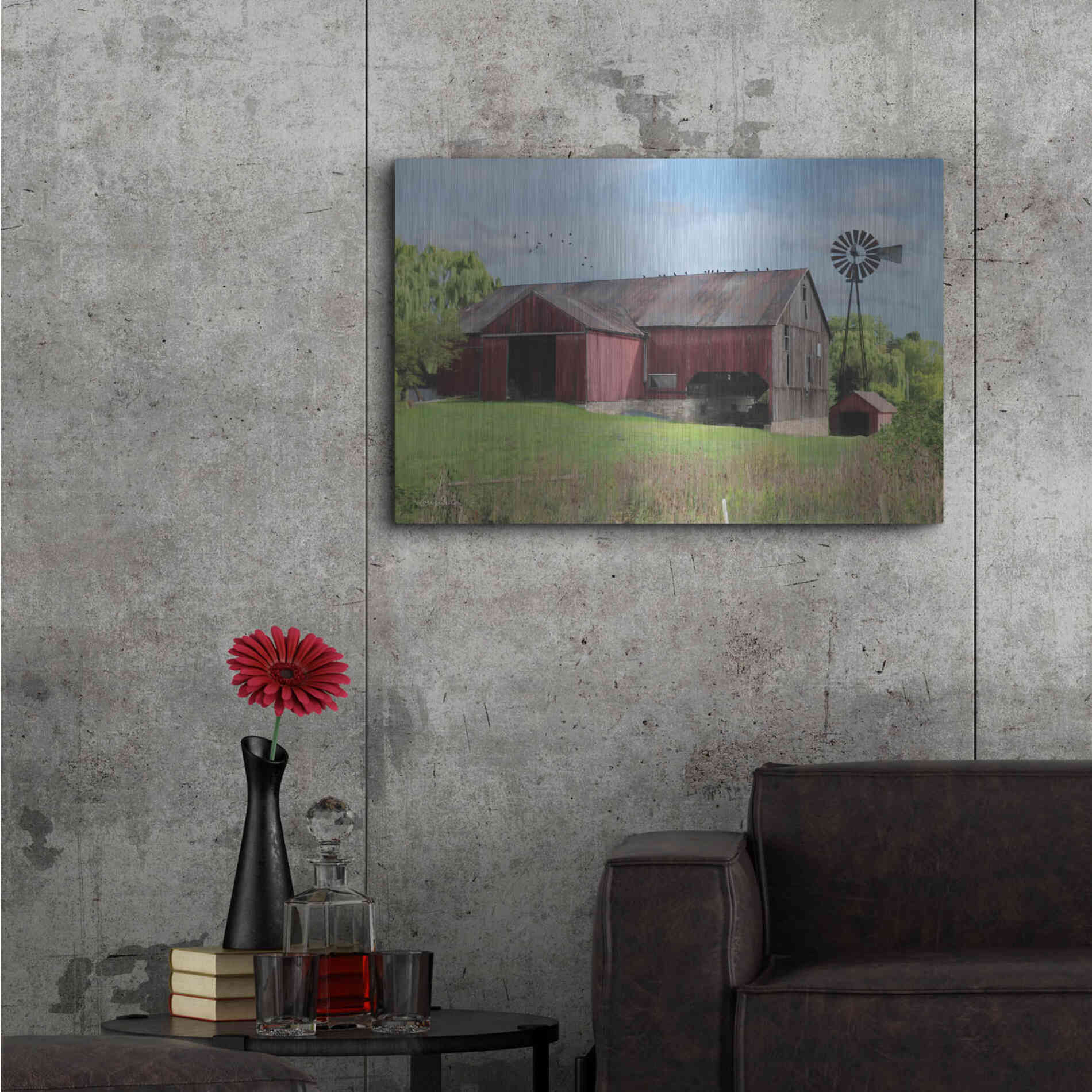 Luxe Metal Art 'Summer in Pennsylvania' by Lori Deiter, Metal Wall Art,36x24