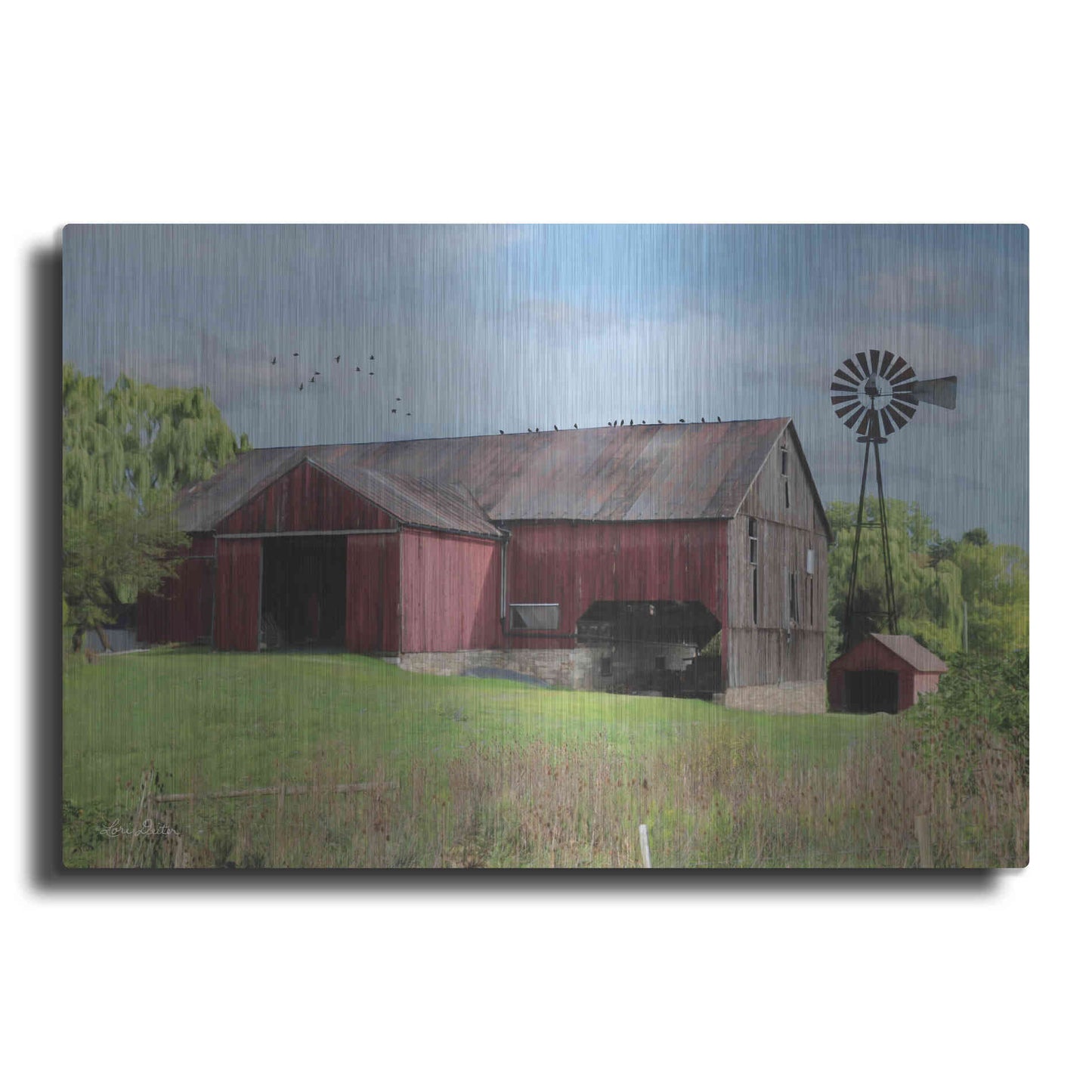 Luxe Metal Art 'Summer in Pennsylvania' by Lori Deiter, Metal Wall Art