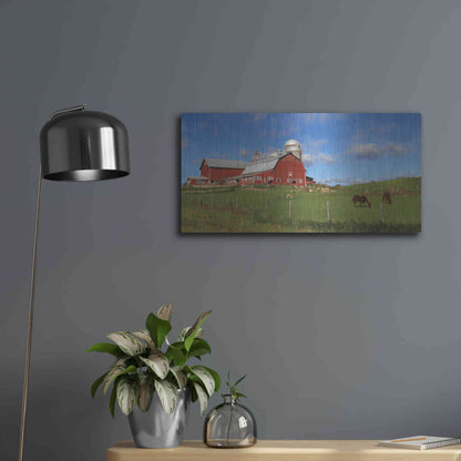 Luxe Metal Art 'A Perfect Day' by Lori Deiter, Metal Wall Art,24x12