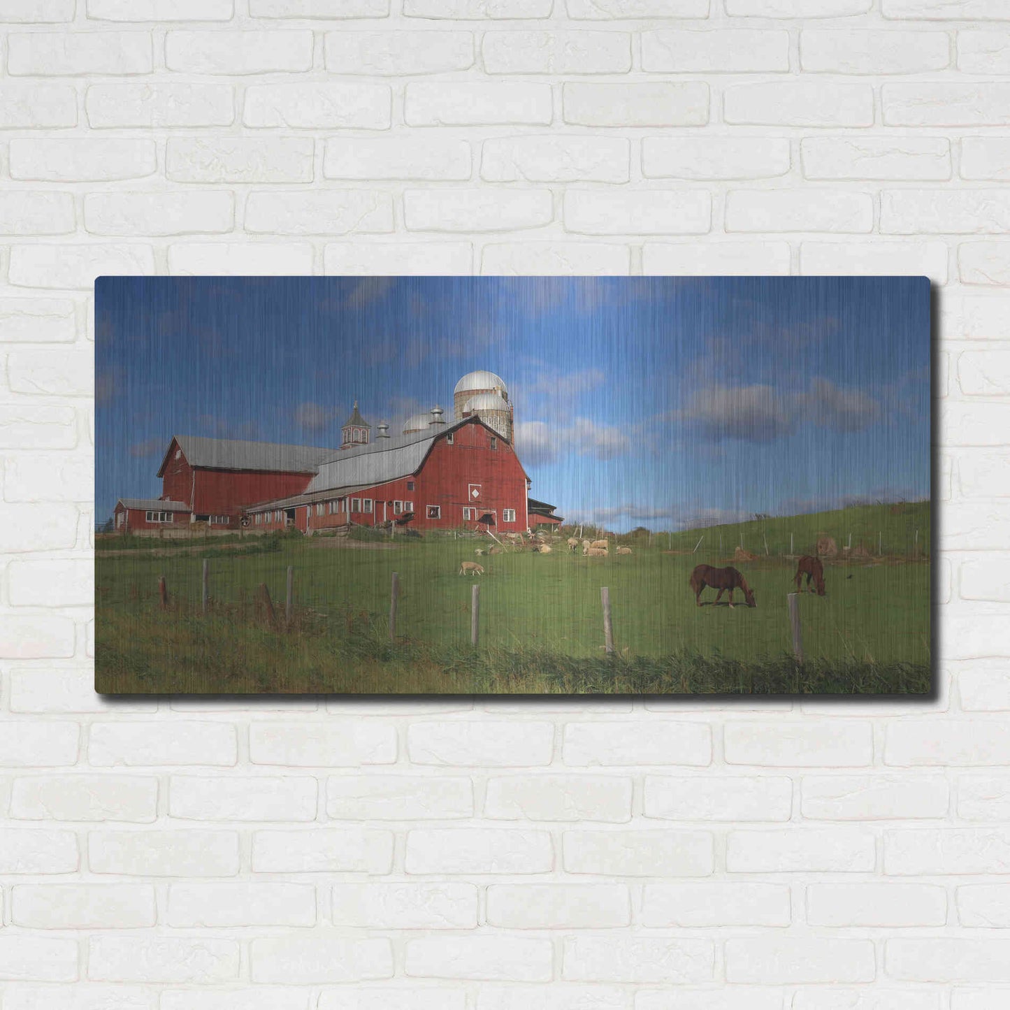 Luxe Metal Art 'A Perfect Day' by Lori Deiter, Metal Wall Art,48x24
