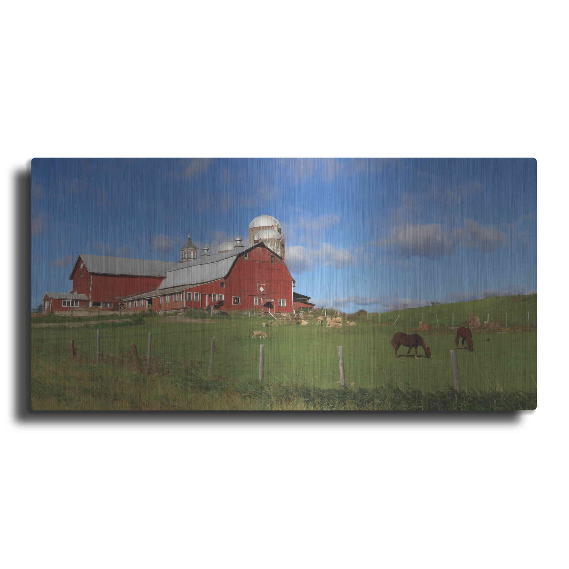 Luxe Metal Art 'A Perfect Day' by Lori Deiter, Metal Wall Art