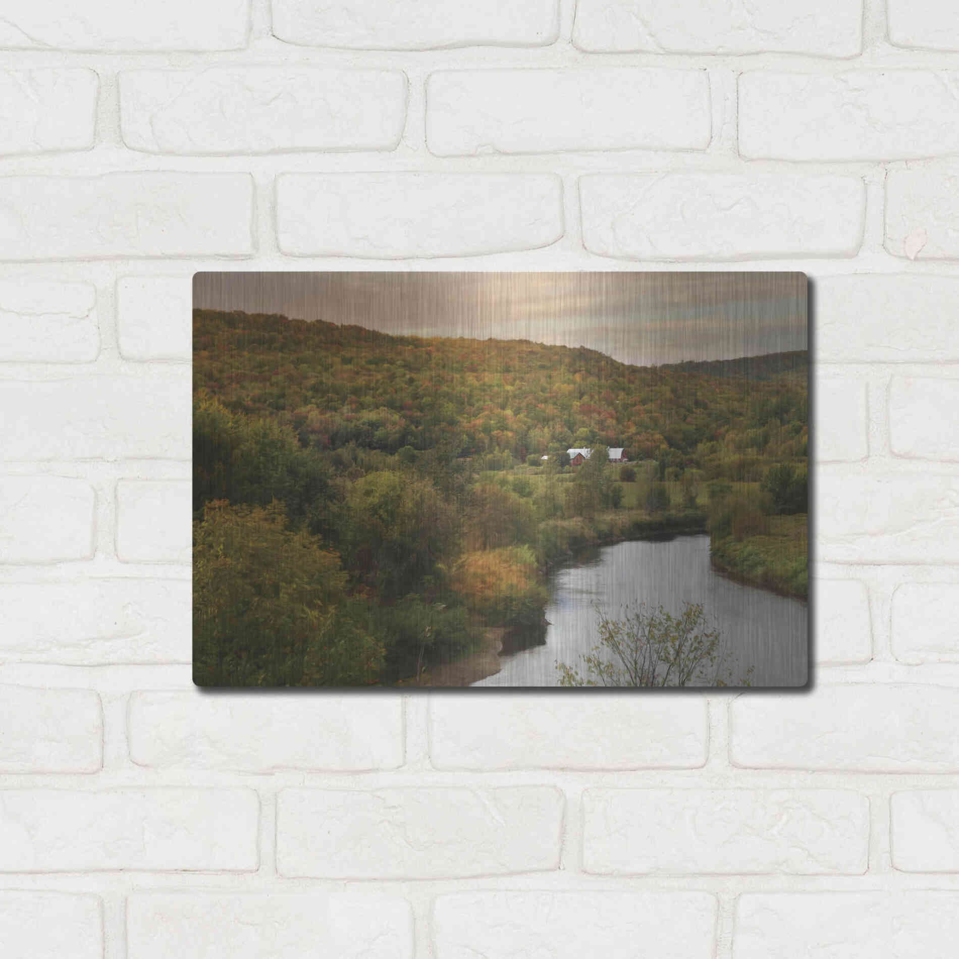 Luxe Metal Art 'A Place of Our Own' by Lori Deiter, Metal Wall Art,16x12