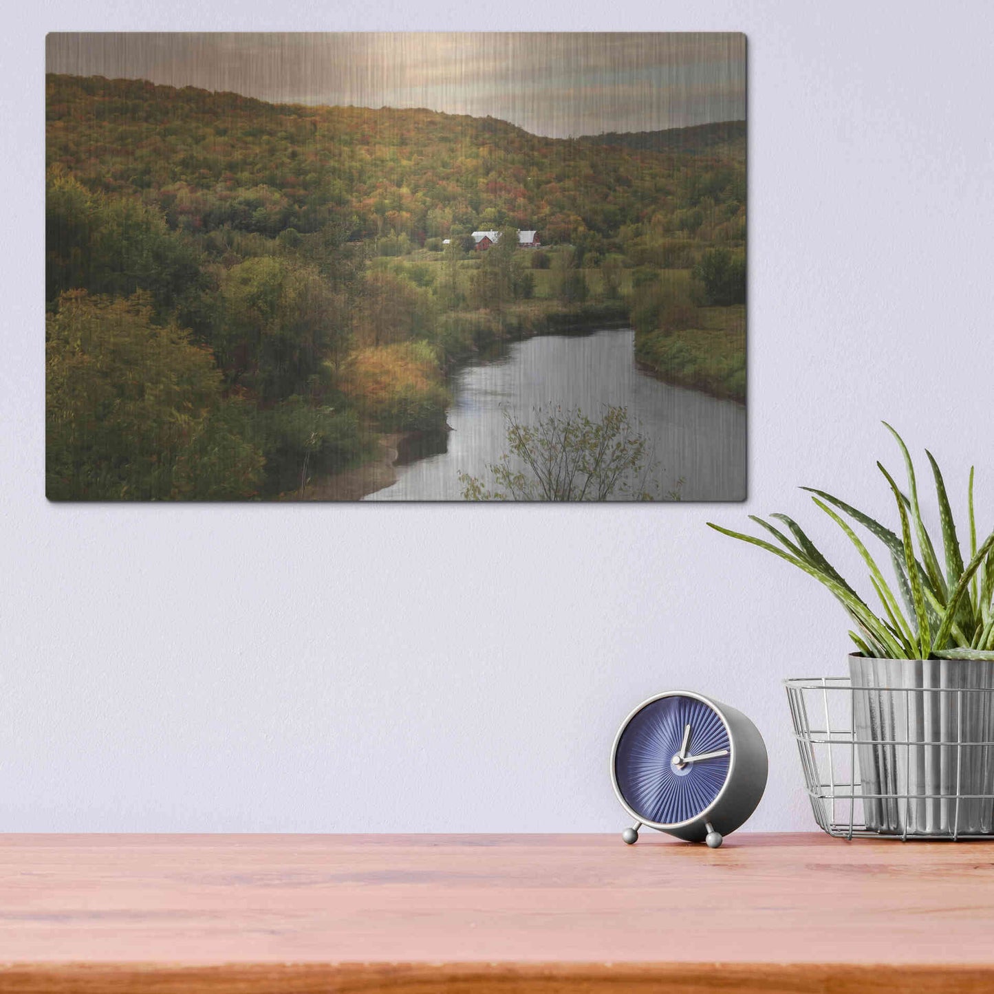 Luxe Metal Art 'A Place of Our Own' by Lori Deiter, Metal Wall Art,16x12