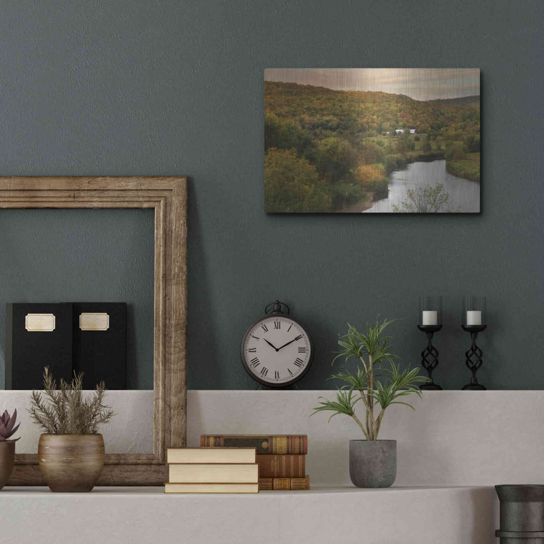 Luxe Metal Art 'A Place of Our Own' by Lori Deiter, Metal Wall Art,16x12