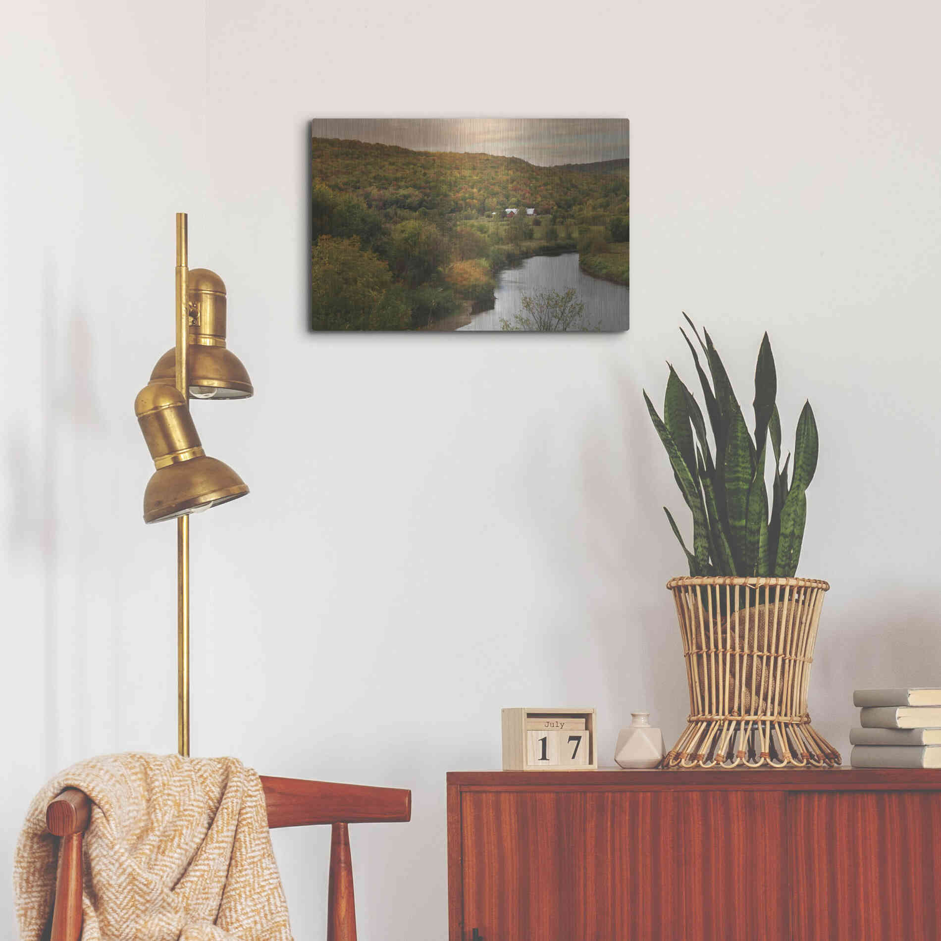 Luxe Metal Art 'A Place of Our Own' by Lori Deiter, Metal Wall Art,24x16