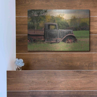 Luxe Metal Art 'Going Nowhere' by Lori Deiter, Metal Wall Art,16x12