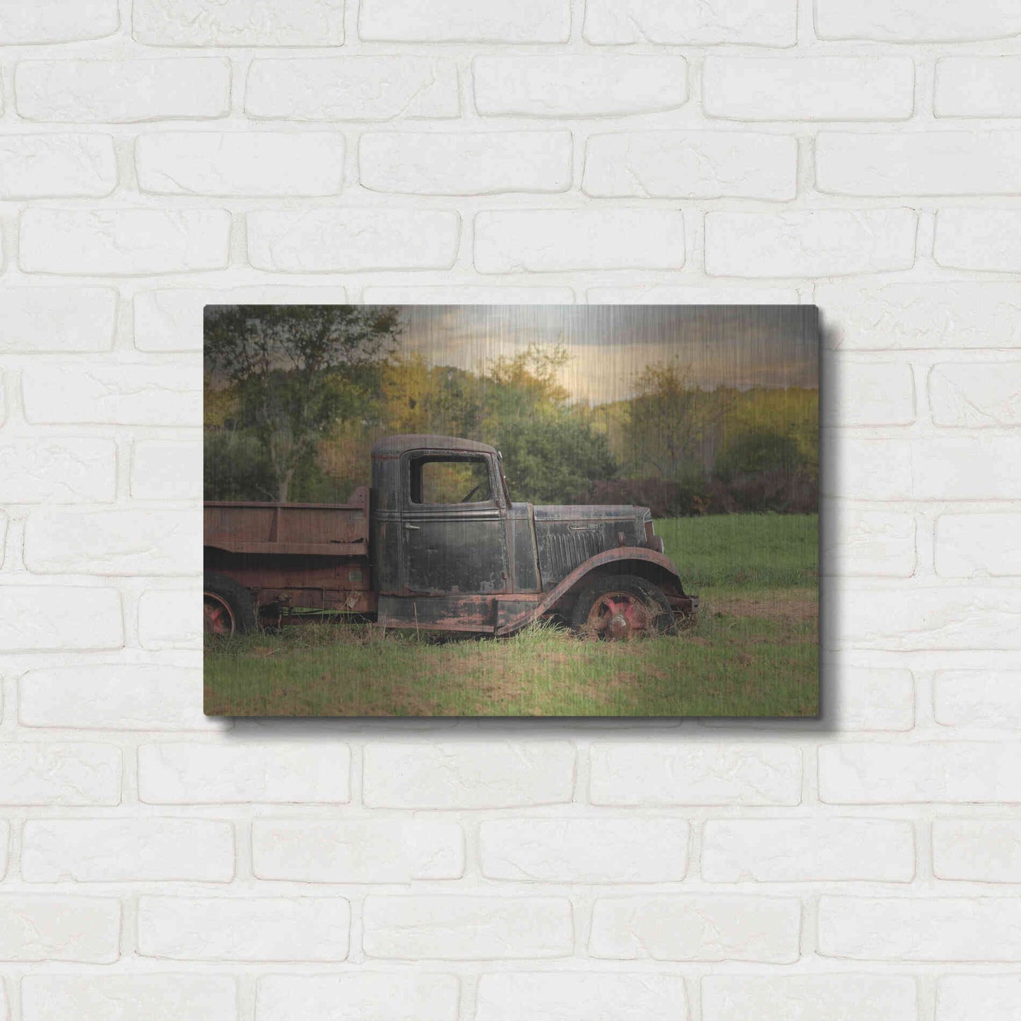 Luxe Metal Art 'Going Nowhere' by Lori Deiter, Metal Wall Art,24x16