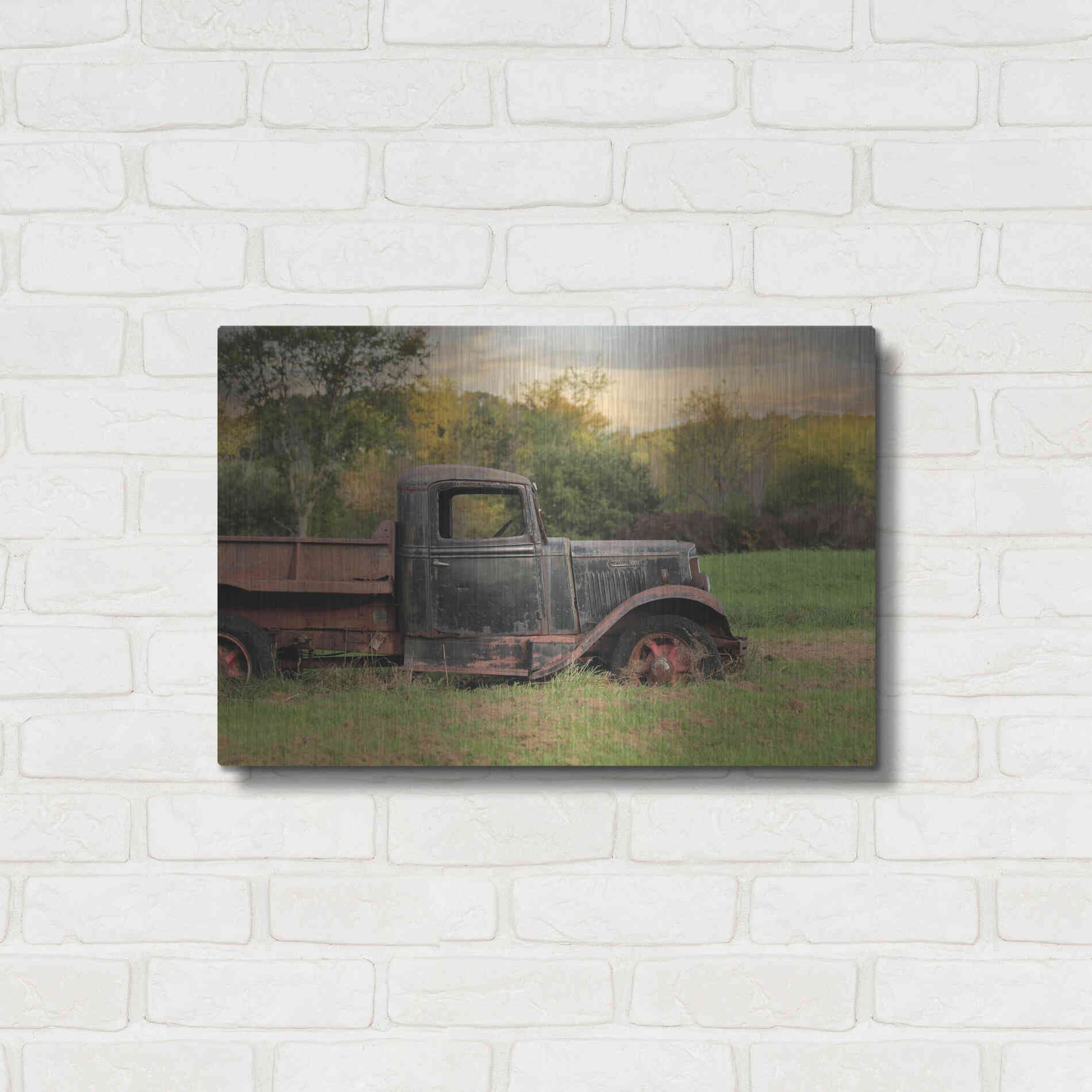 Luxe Metal Art 'Going Nowhere' by Lori Deiter, Metal Wall Art,24x16